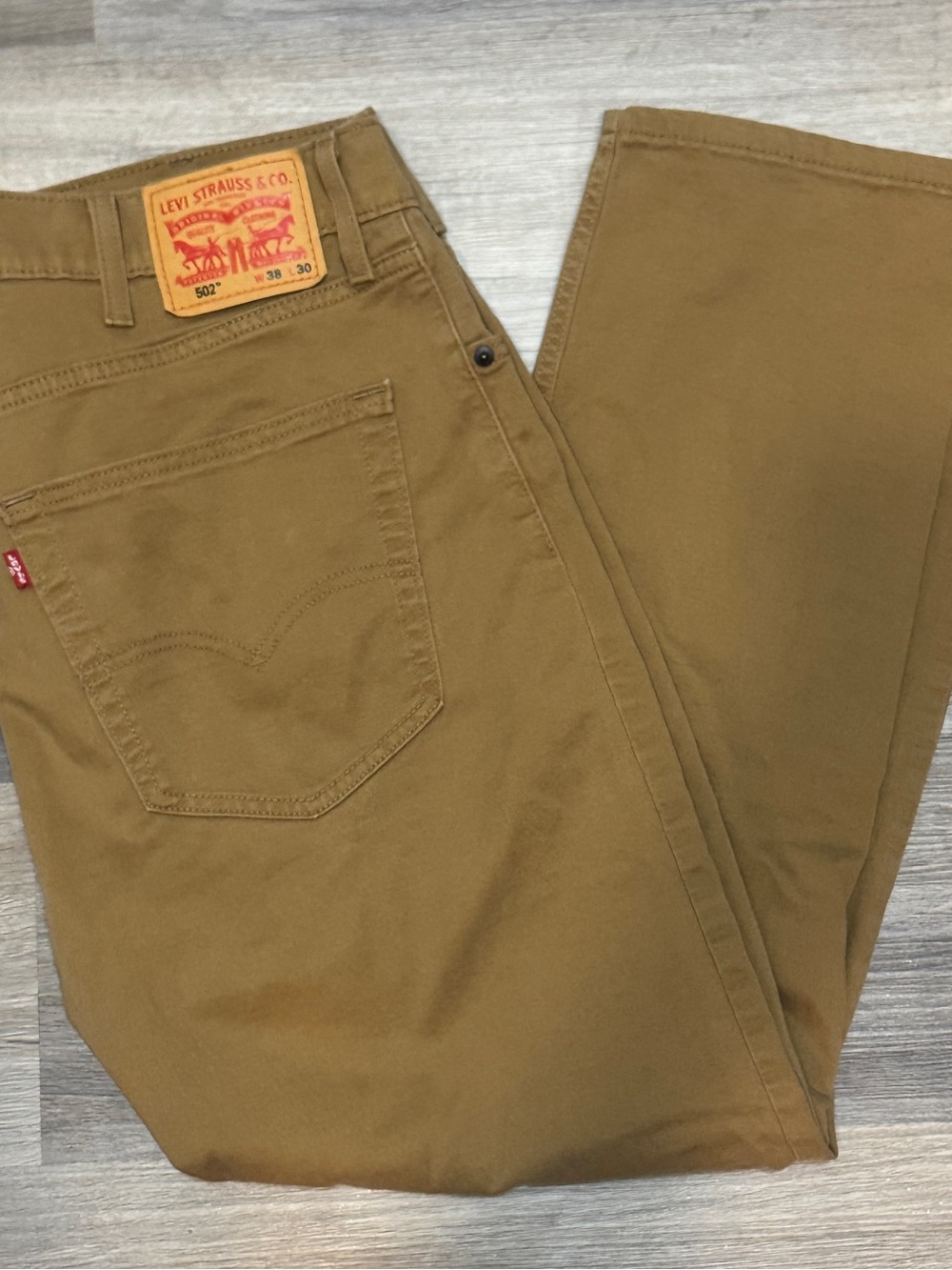 Levi's 502 Men’s Straight Jeans - Caramel Brown - 38x30